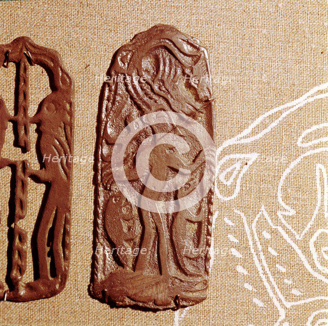 Bronze Plaque, Kama River Tribes, USSR, 3rd century BC-8th century.   Artist: Unknown.