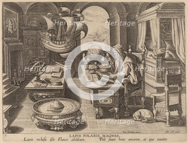 The Magnetic Pole: pl.2, c. 1580/1590. Creator: Theodoor Galle.