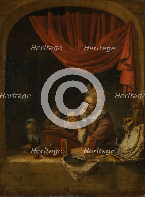 The Schoolmaster, probably between 1650 and 1676. Creator: Domenicus van Tol.