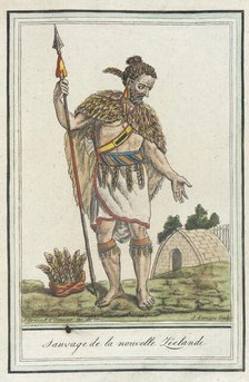 Costumes de Différents Pays, 'Sauvage de la Nouvelle Zéelande', c1797. Creators: Jacques Grasset de Saint-Sauveur, LF Labrousse.