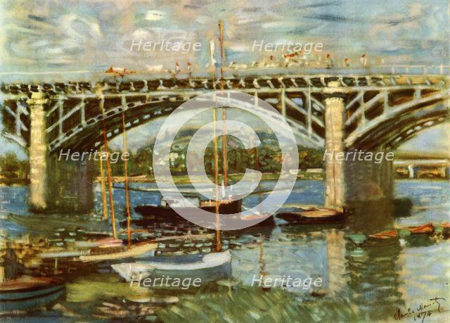 'The Bridge Over the Seine at Argenteuil', 1874, (1937). Creator: Claude Monet.