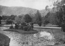 'Hakgalla Gardens from the Lotus Pond, Nuwara Eliya', c1890, (1910). Artist: Alfred William Amandus Plate.