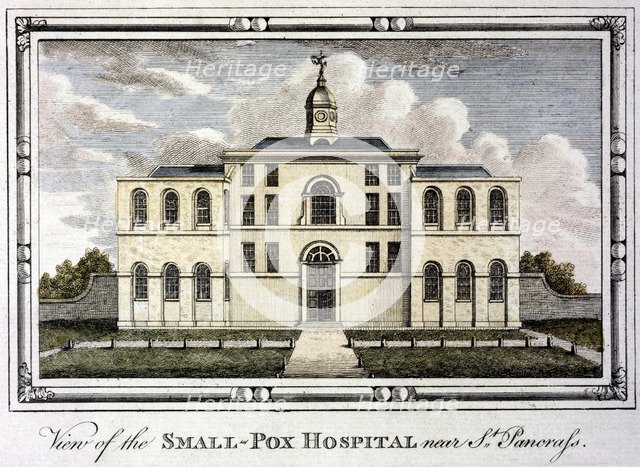 Smallpox hospital, St Pancras, London, c1800. Artist: Unknown