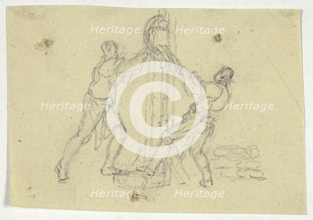 Two Workmen, n.d. Creator: William Henry Pyne.