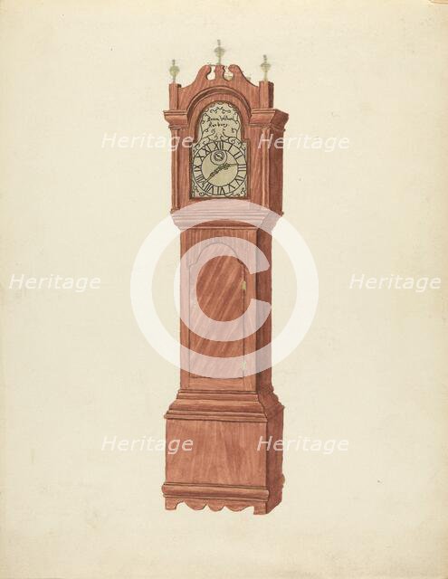 Grandfather Clock, c. 1935. Creator: Walter W. Jennings.