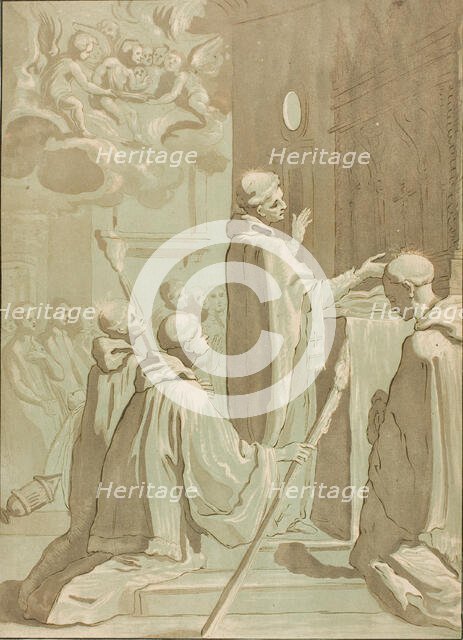 The Celebration of High Mass, c. 1776. Creator: Katharina Prestel.