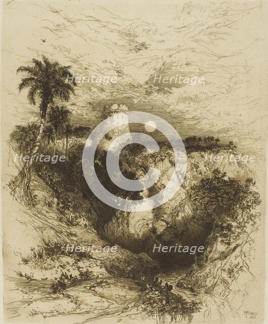 A Tower of Cortez - Mexico, 1883. Creator: Thomas Moran.