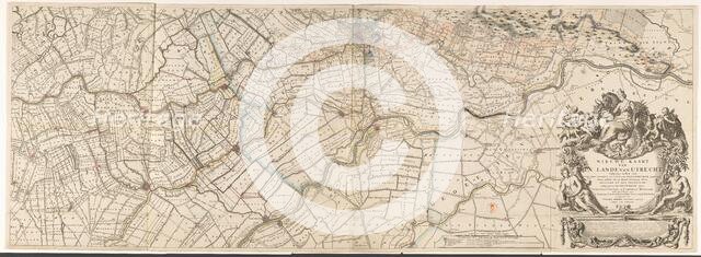 Map of the province of Utrecht (bottom part), 1743. Creators: Thomas Doesburgh, Gerard Hoet.