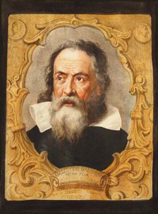 Portrait of Galileo Galilei. Creator: Anonymous.