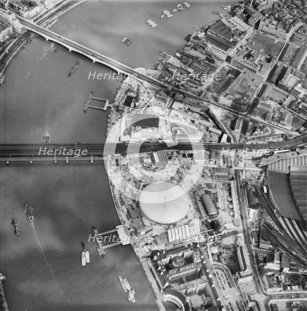 Festival of Britain site, South Bank, Lambeth, London, April 1951.  Artist: Unknown.