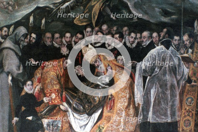 'The Burial of Count Orgaz' (detail), 1586-1588. Artist: El Greco