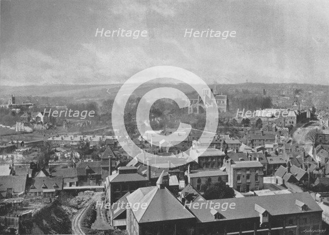 'Winchester, from St. Giles Hill', c1896. Artist: Henry William Salmon.