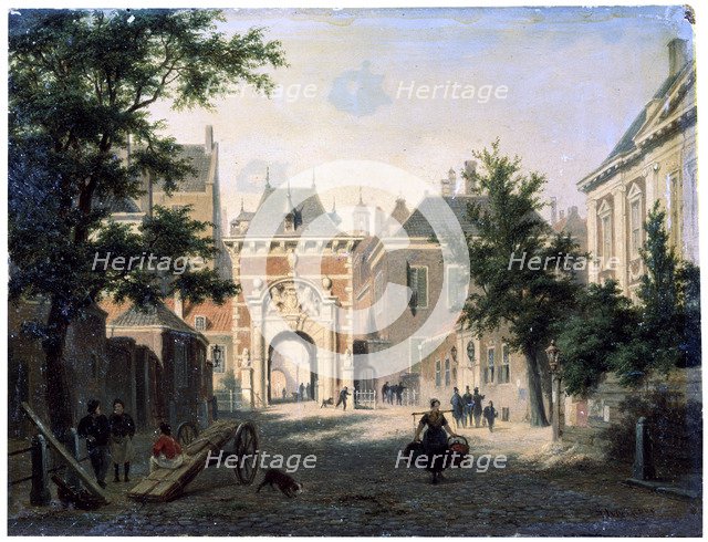 'A Town in Holland', 19th century.  Artist: Bartholomeus Johannes van Hove