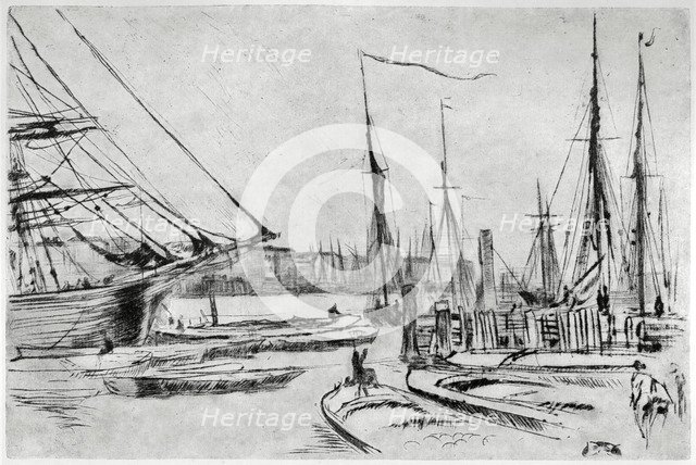 A sketch from Billingsgate, 19th century (1904).Artist: James Abbott McNeill Whistler