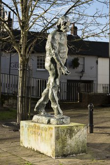 Sculpture of Welsh artist Augustus John by Ivor Robert-Jones, Fordingbridge, Hampshire, 2015. Artist: Steven Baker.