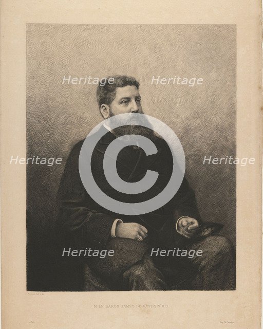 Portrait of James-Edouard de Rothschild (1844-1881), 1870s. Artist: Mordant, Daniel Charles Marie (1853-1914)