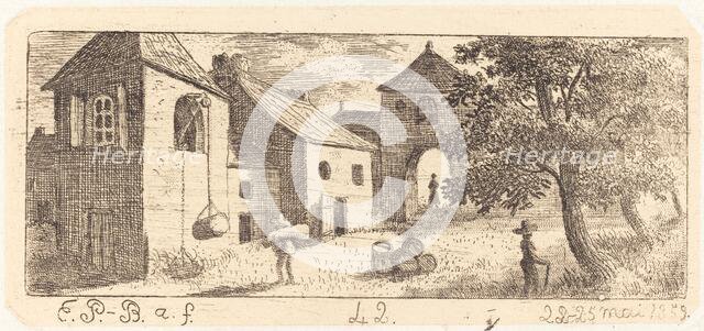 The Farmyard, 1859. Creator: Emmanuel Phélippes-Beaulieu.