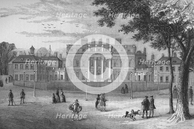 Buckingham House, Westminster, London, in 1775, c1875 (1878). Artist: Unknown.