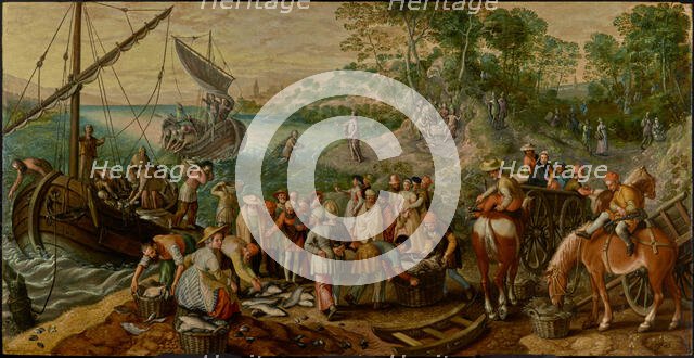 The Miraculous Draught of Fishes, 1563. Creator: Joachim Beuckelaer.