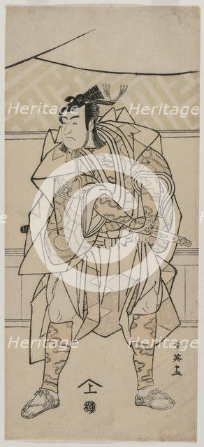Ichikawa Monnosuke II as a Samurai, 1791. Creator: Katsukawa Shunei (Japanese, 1762-1819).