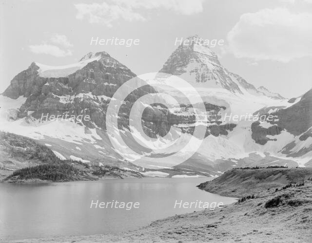 Mt. Assiniboine & lake, Alberta, Canada, between 1900 and 1910. Creator: Unknown.