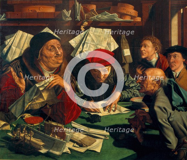The Lawyer's Office, 1545. Artist: Reymerswaele, Marinus Claesz, van (ca. 1490-after 1567)