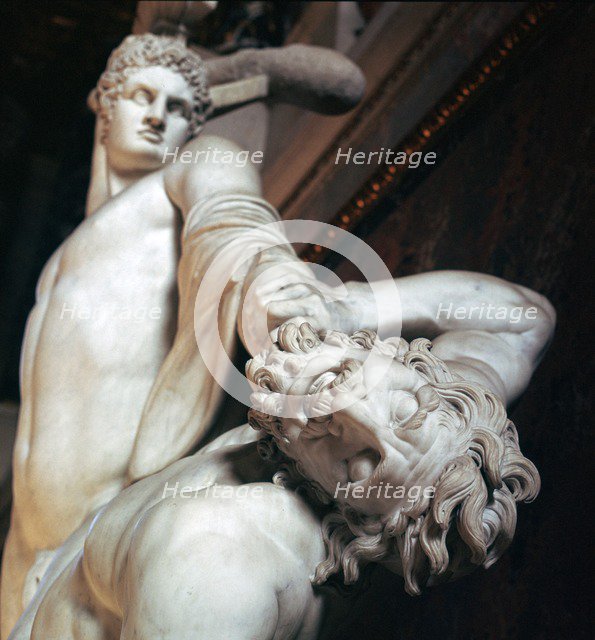 Perseus fights with the centaur. Creator: Unknown.