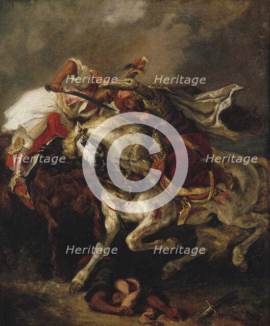 Le Combat du Giaour et du Pacha, 1835. Creator: Eugene Delacroix.