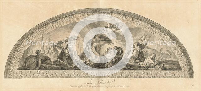 La Hollande Cintre du Salon de la Paix en face des Appartmens de la Reine..., [pl. 48], pub. 1752. Creators: Jean-Baptiste Masse, Louis Desplaces.