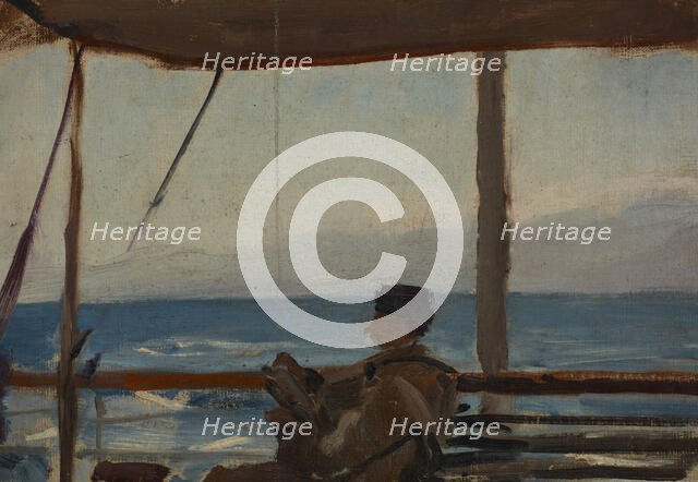 The Caucasus (Lobojkow on a Boat), 1892. Creator: Jan Ciaglinski.