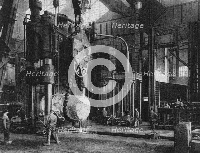 Steel production, Krupp factory, Essen, Germany, World War I, 1917. Artist: Unknown