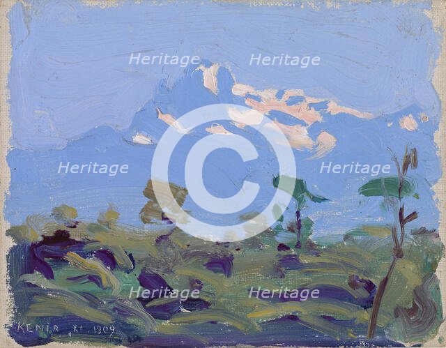 Mount Kenya, 1909-1910. Creator: Akseli Gallen-Kallela.