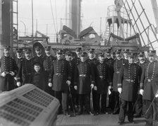 U.S.S. Chicago, the captain and officers, between 1890 and 1901. Creator: Unknown.