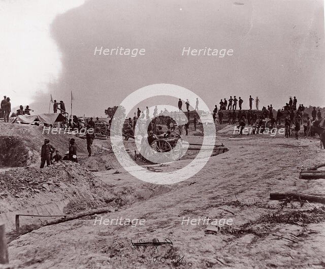 Outer Confederate Line, Petersburg, Captured June 15, 1864, 1864. Creator: Tim O'Sullivan.