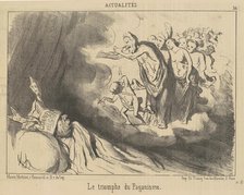 Le triomphe du paganisme, 19th century. Creator: Honore Daumier.