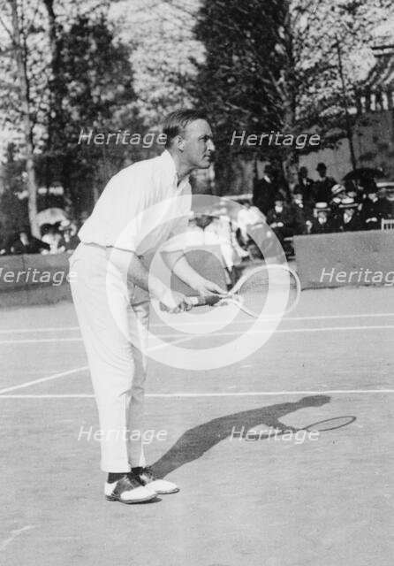 T.R. Pell, Playing Tennis, 1917. Creator: Unknown.