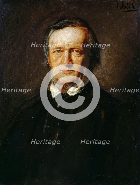 Portrait of Richard Wagner (1813-1883). Creator: Lenbach, Franz, von (1836-1904).
