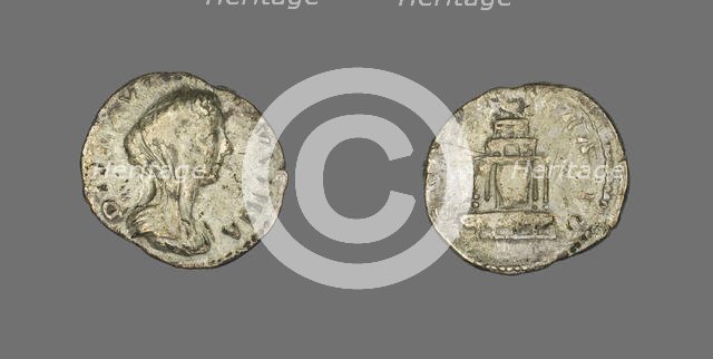 Denarius (Coin) Portraying Empress Faustina the Younger, 176-180. Creator: Unknown.