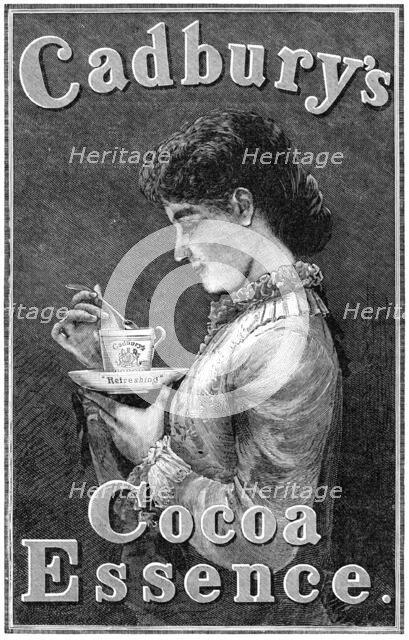 Cadbury's Cocoa Essence, 1883. Creator: Unknown.
