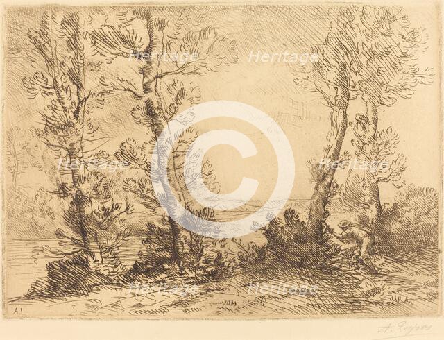 Salmon Fisher (Le pecheur du saumon). Creator: Alphonse Legros.