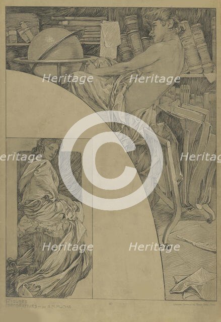 Figures décoratives, 1902. Creator: Mucha, Alfons Marie (1860-1939).