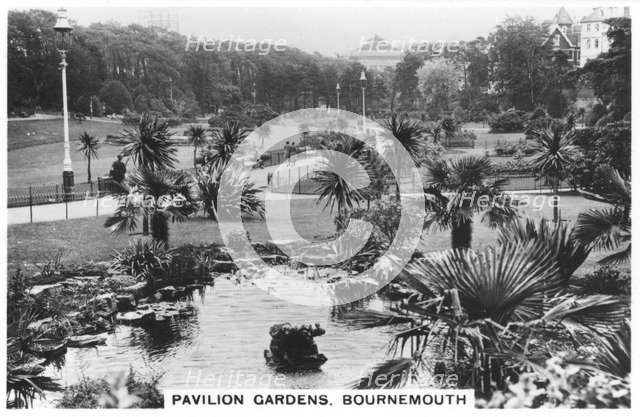 Pavilion Gardens, Bournemouth, Dorset, 1937. Artist: Unknown
