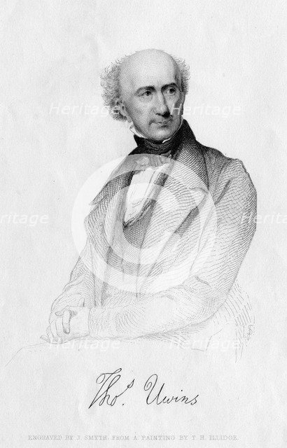 Thomas Uwins (1782-1857), English artist, 19th century. Creator: J Smyth.