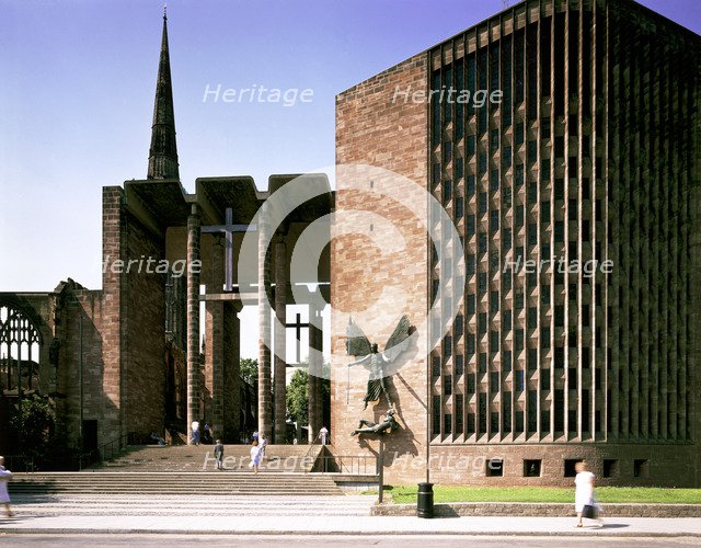 Coventry Cathedral, West Midlands, 1989. Artist: Unknown