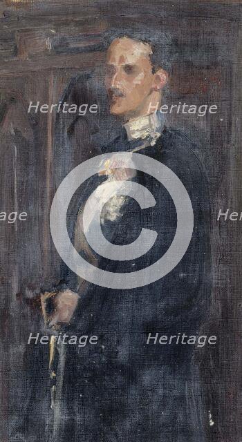 Sketch for the Portrait of Prince Carl, 1890-1895. Creator: Albert Edelfelt.