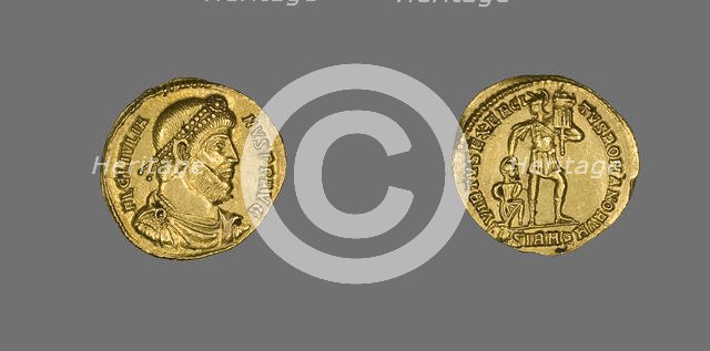 Solidus (Coin) Portraying Emperor Julian II, 361 (Summer)-363 (26 June). Creator: Unknown.