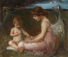 Guardian angel. Creator: Keyser, Emil (1846-1923).