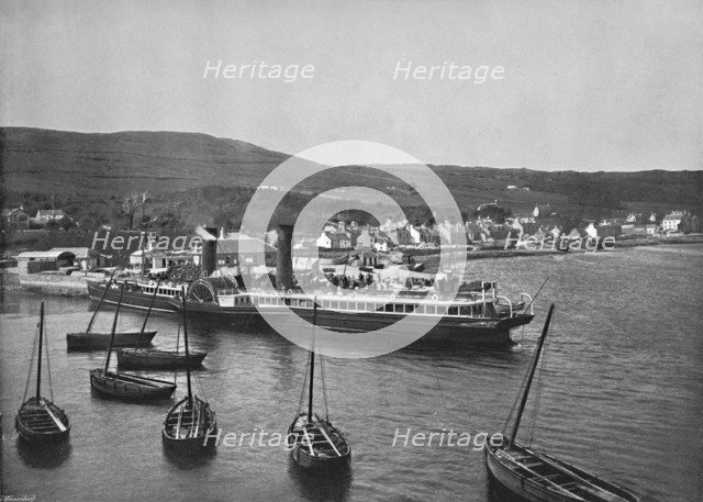 'Ardrishaig - The Steamer Columba at Ardrishaig Quay', 1895. Artist: Unknown.