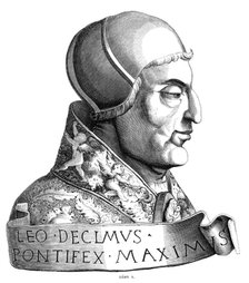 Pope Leo X (1475-1521), 16th century (1849). Artist: Unknown