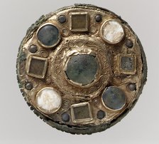 Disk Brooch, Frankish, 7th century. Creator: Unknown.